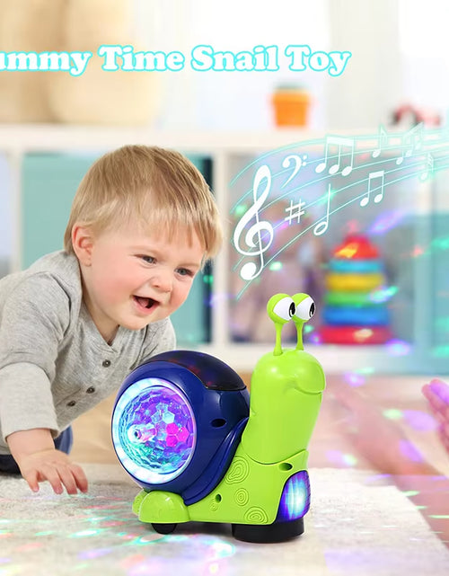 Load image into Gallery viewer, Crawling Crab Snail Baby Toy Walking Tummy Time Dancing Early Educational Interactive Musical Light Toys Toddler for Kids Gifts
