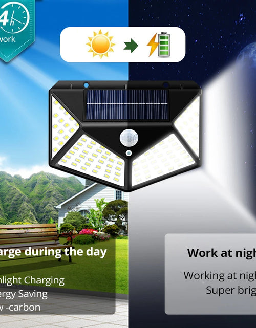 Load image into Gallery viewer, Solar Lamp Outdoor Garden Light Motion Sensor Solar Wall Lamp Waterproof Sunlight Powered Solar Lights Led Spotlight for Garden
