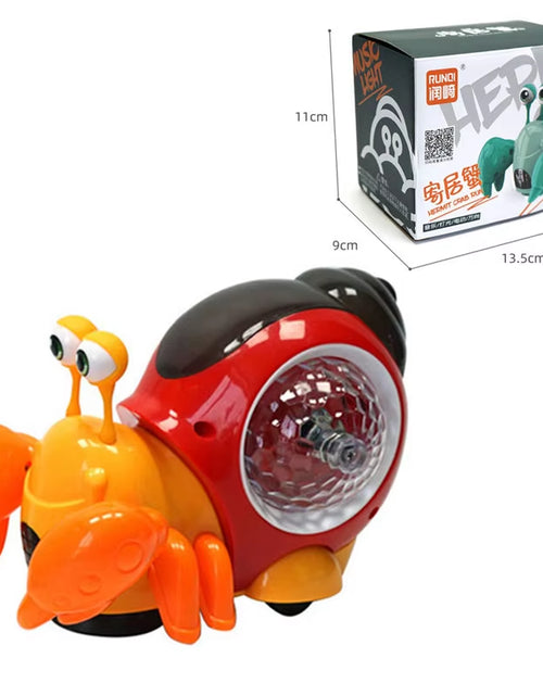 Load image into Gallery viewer, Crawling Crab Snail Baby Toy Walking Tummy Time Dancing Early Educational Interactive Musical Light Toys Toddler for Kids Gifts
