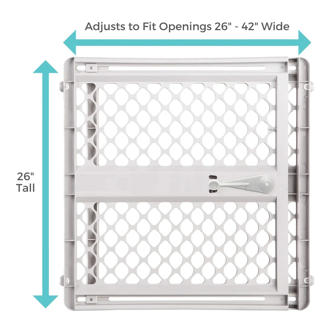 Toddleroo by  Supergate Explorer Baby Gate - 26 to 42 Inches Wide and Stands 26 Inches Tall