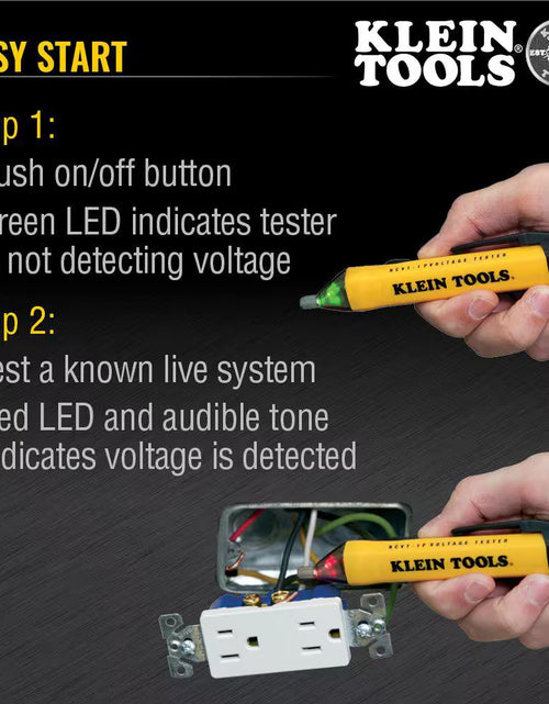 Load image into Gallery viewer, Digital Non-Contact Voltage and GFCI Receptacle Test Kit
