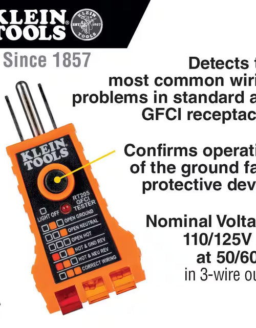 Load image into Gallery viewer, Digital Non-Contact Voltage and GFCI Receptacle Test Kit
