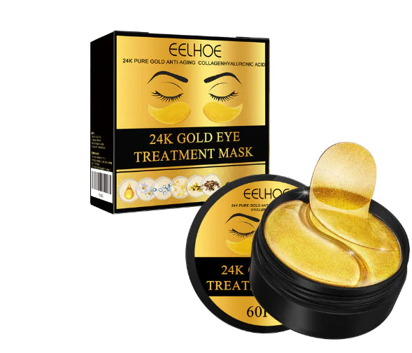 Ilisya 24K Gold Collagen Eye Mask | Hydrating Eye Patches for Dark Circles